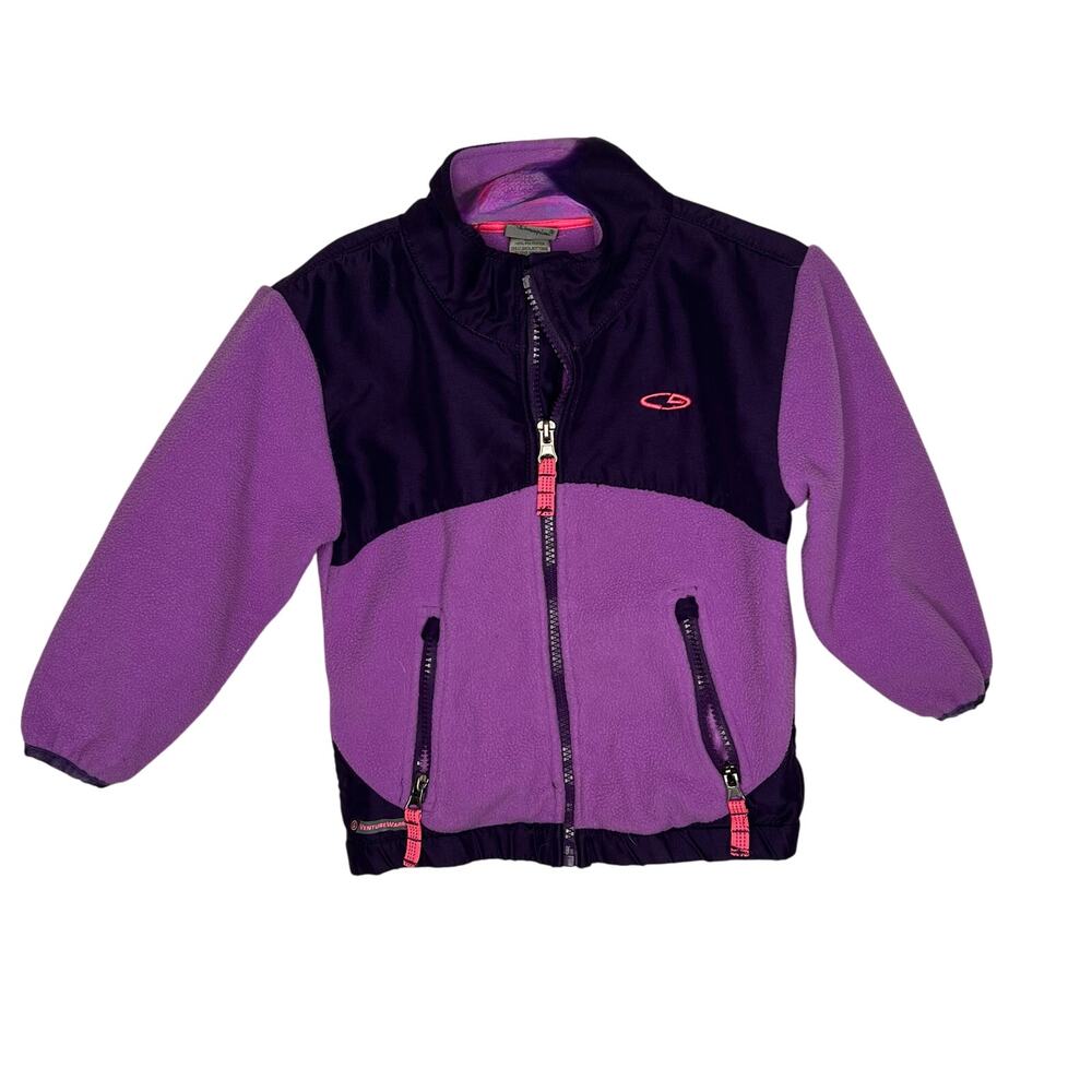 Champion girls’ purple full zip fleece jacket Size 3T